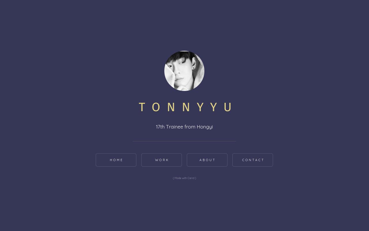 Carrd profile picture for @tonny